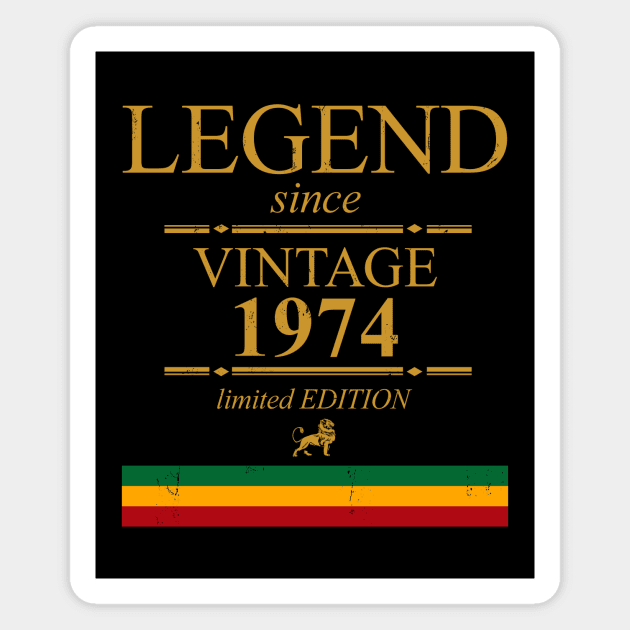 Legend Singe Vintage 1974 Magnet by marieltoigo